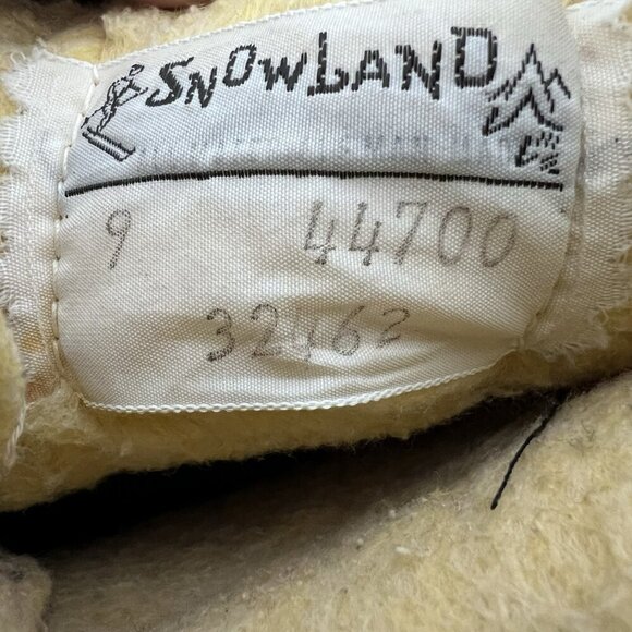Snowland Boots Womens‎ Size 9 Sherpa Fur All Over & Inside Vintage Ski Fashion - Picture 9 of 11